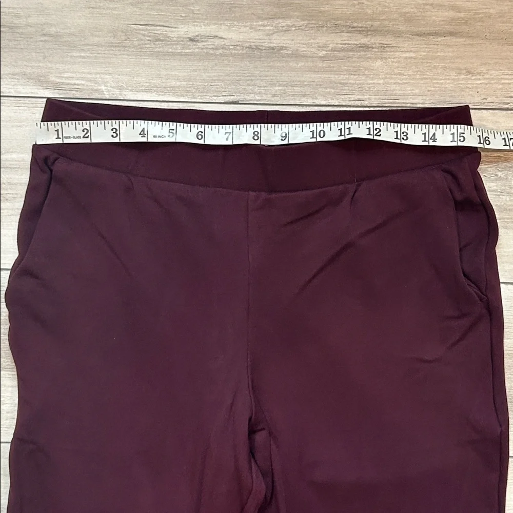Universal Standard burgundy color pull on elastic waist pants size XS